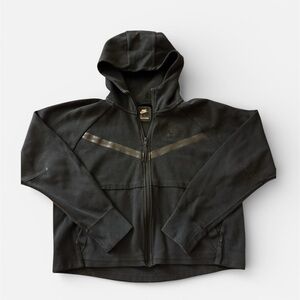 Nike Men's Black Full-Zip Hooded Jacket